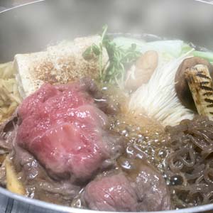 壱州豆腐とすき焼き